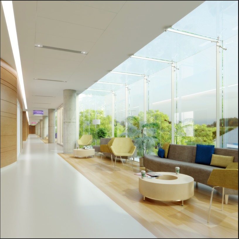 Institutional Design for Women and Children Healthcare Facilities | NICU Corridor | Parkin Architects