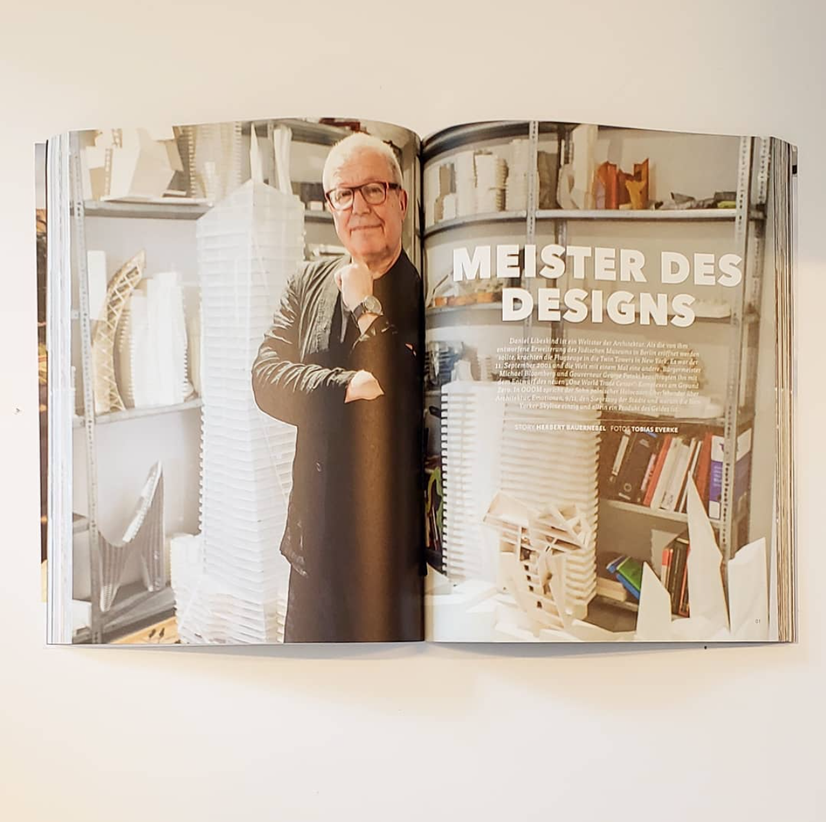 A feature on Daniel Libeskind by OOOM magazine