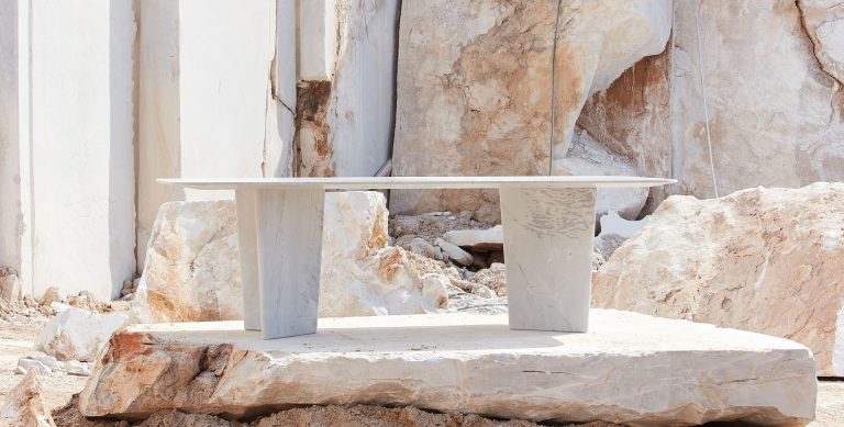 Three Precise Slabs Of Elba Unite To Form A Dining Table Without Comparison.