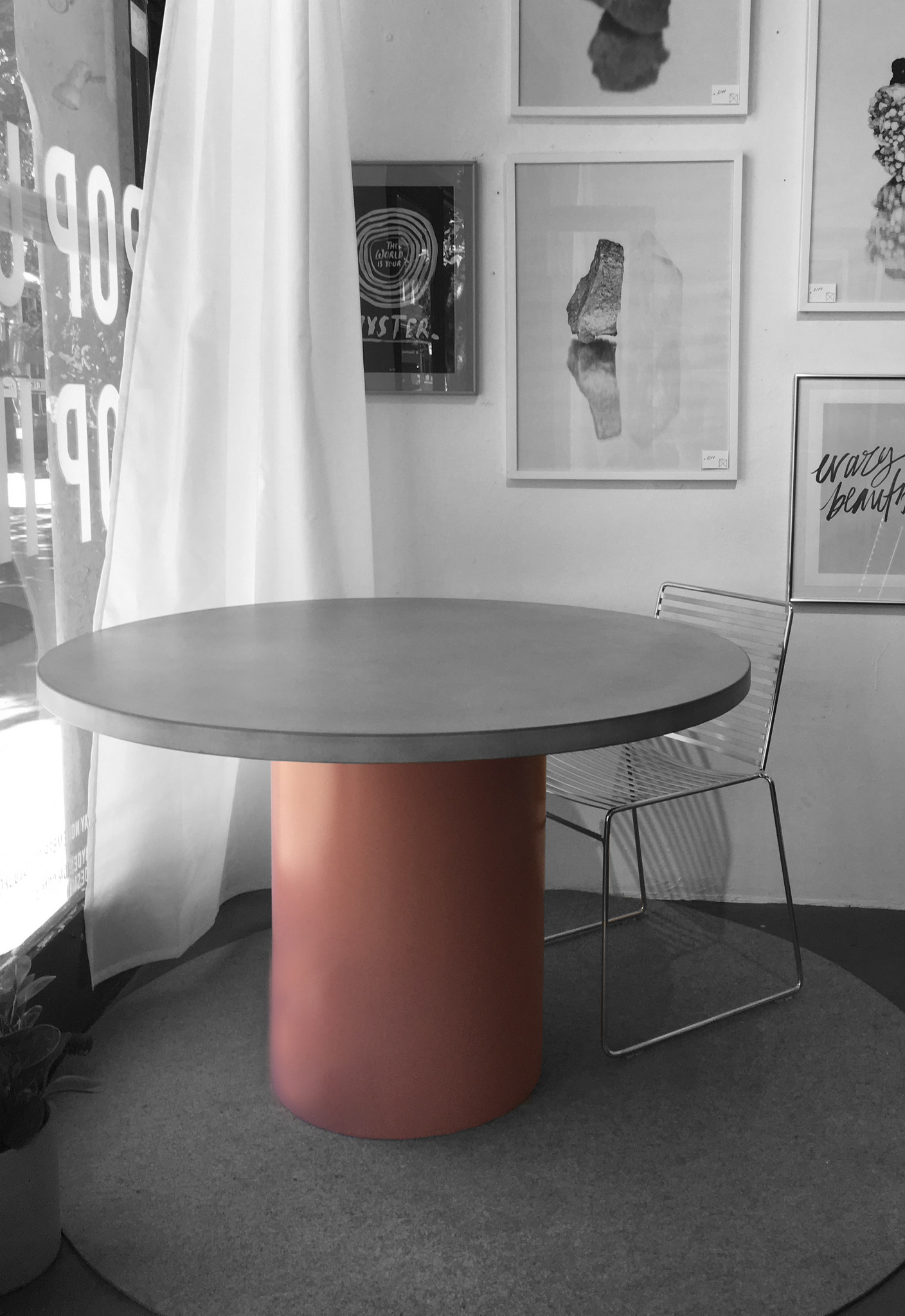 Rose Concrete & Steel Dining Table - SLABSbyDesign - Surry Hills, Australia