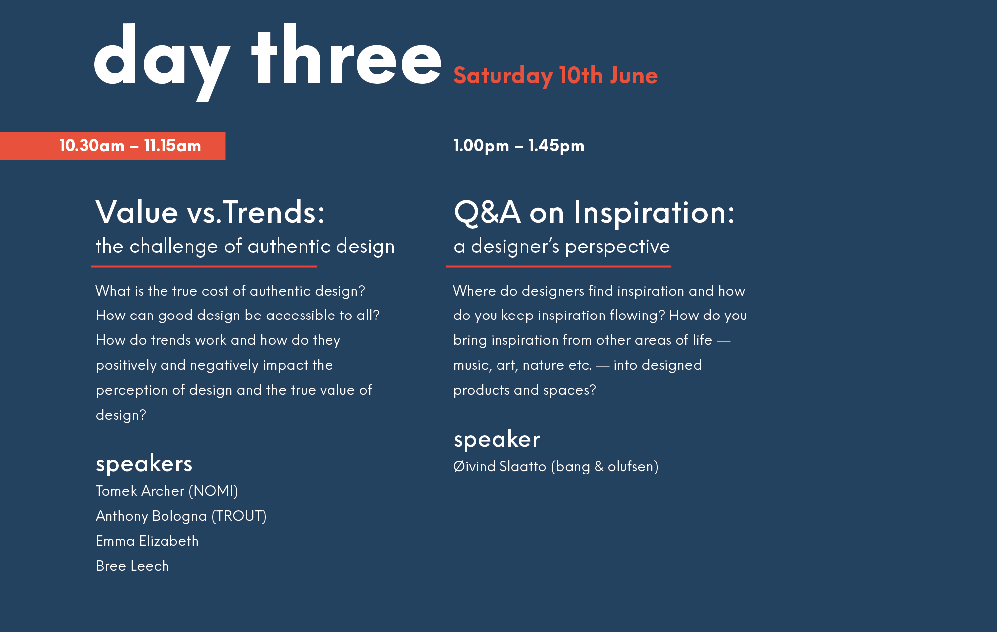 Day Three - Denfair - News, Events, Articles - Melbourne, VIC, Australia