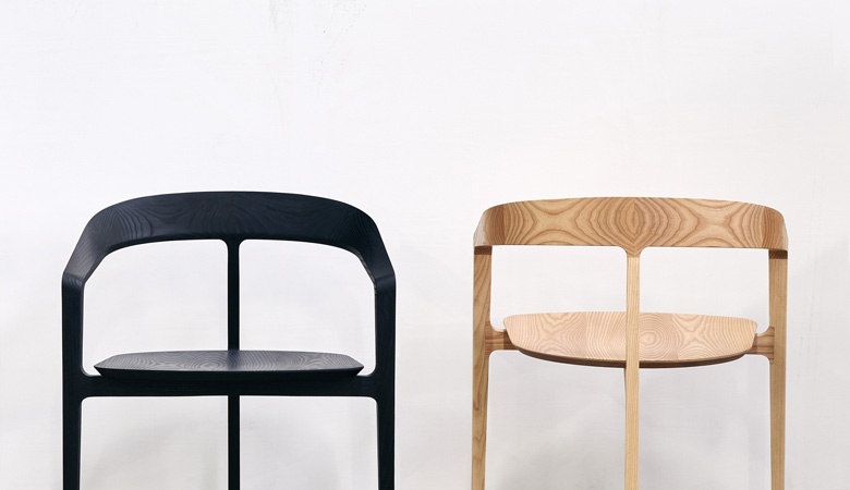 Bow Chair - Local Timber Black - Tom Fereday - Design Archive