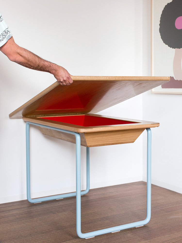 Blue Table 2014 - Local TImber Furniture Open - Fred Ganim - Design Archive