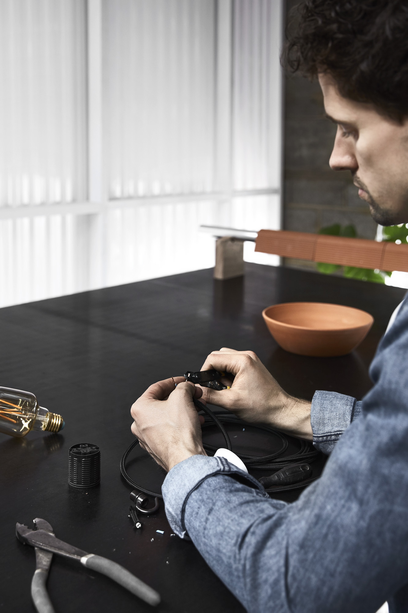 Luke Mills of Lumil - Designer of the Month - The Local Project - Melbourne & Australia Design - Luke at Work