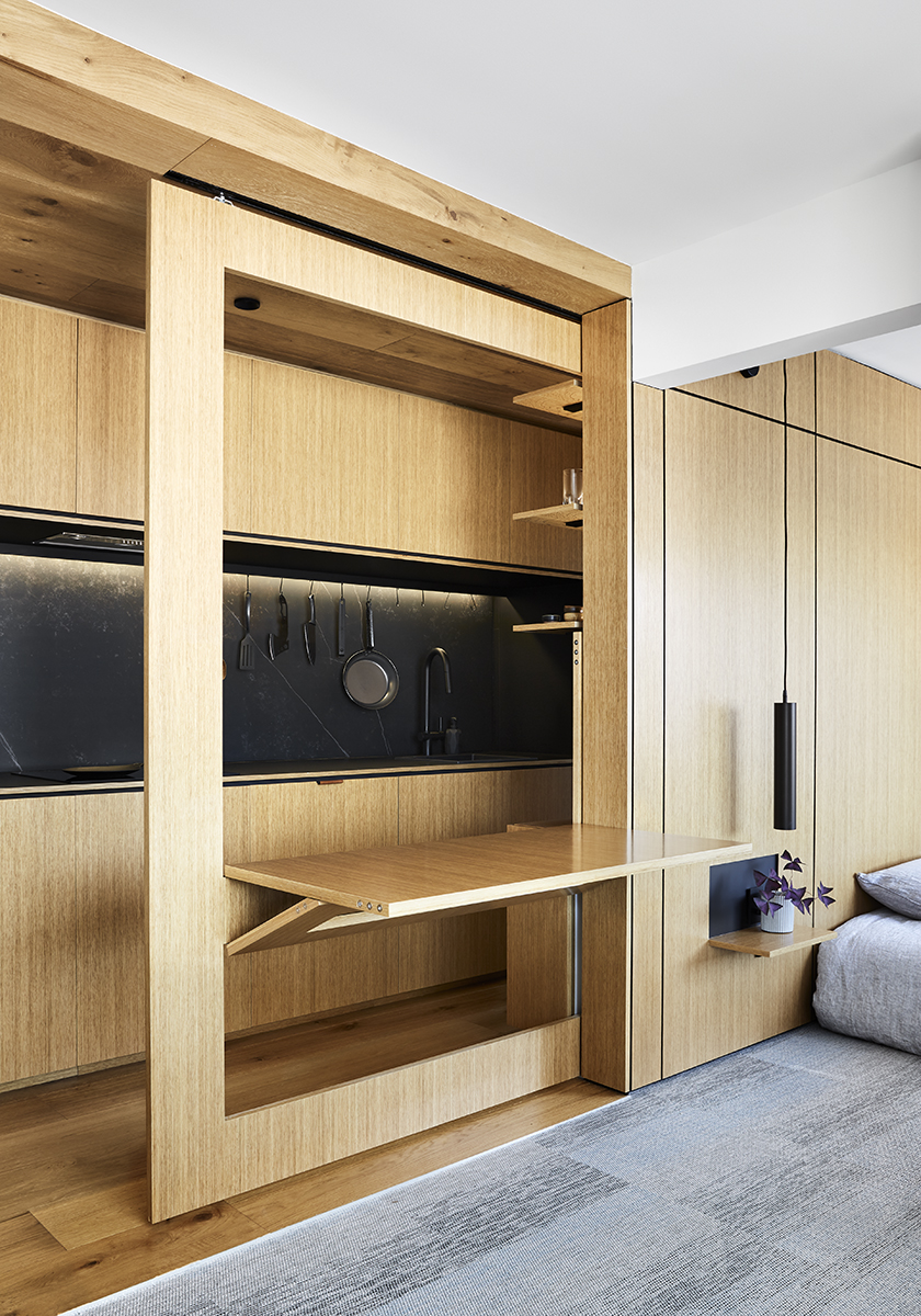 In A Neighbouring Building For A Year Prior To Beginning Construction On His Own Transformation.