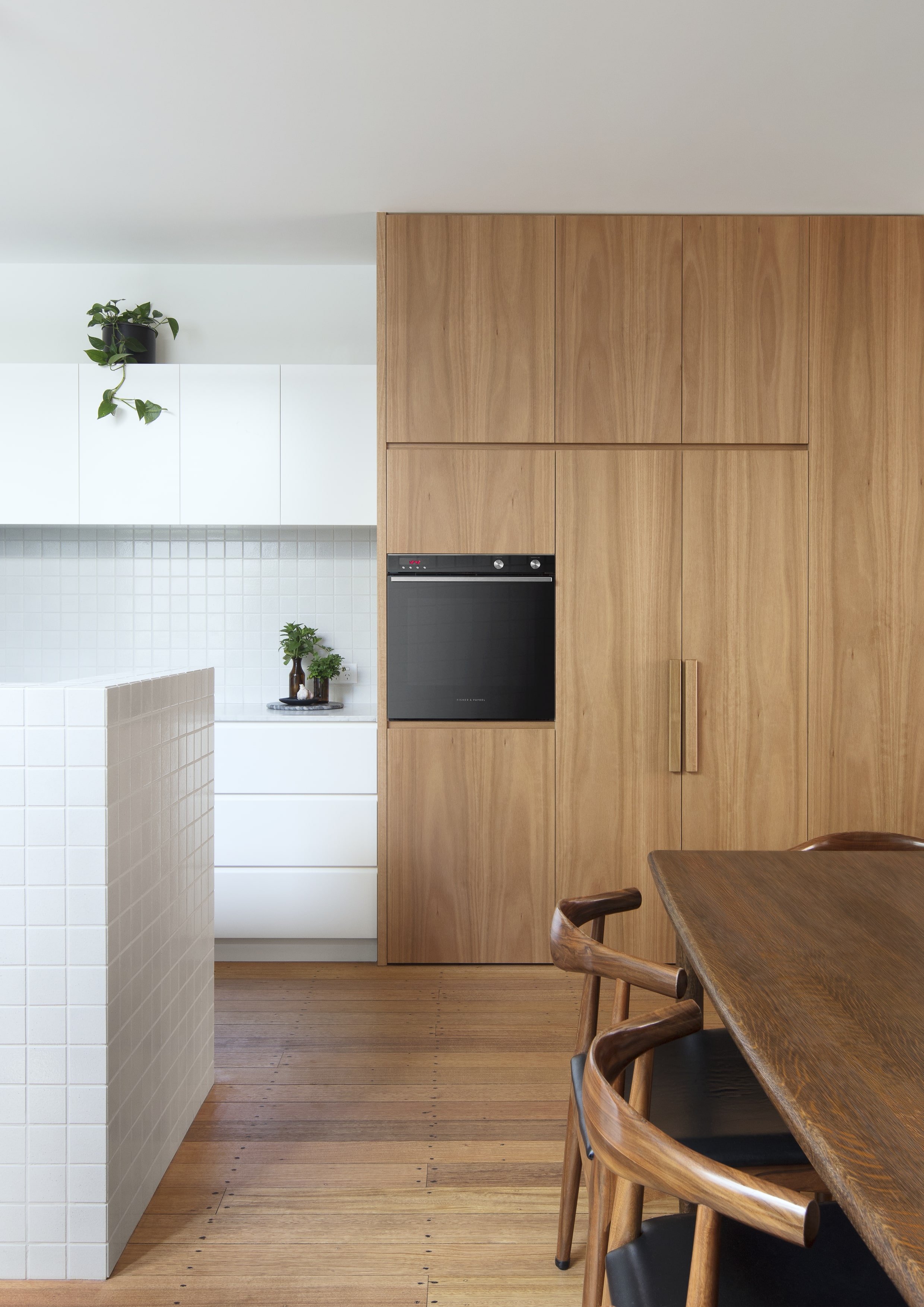 Hidden appliances part of the Fisher & Paykel signature range.