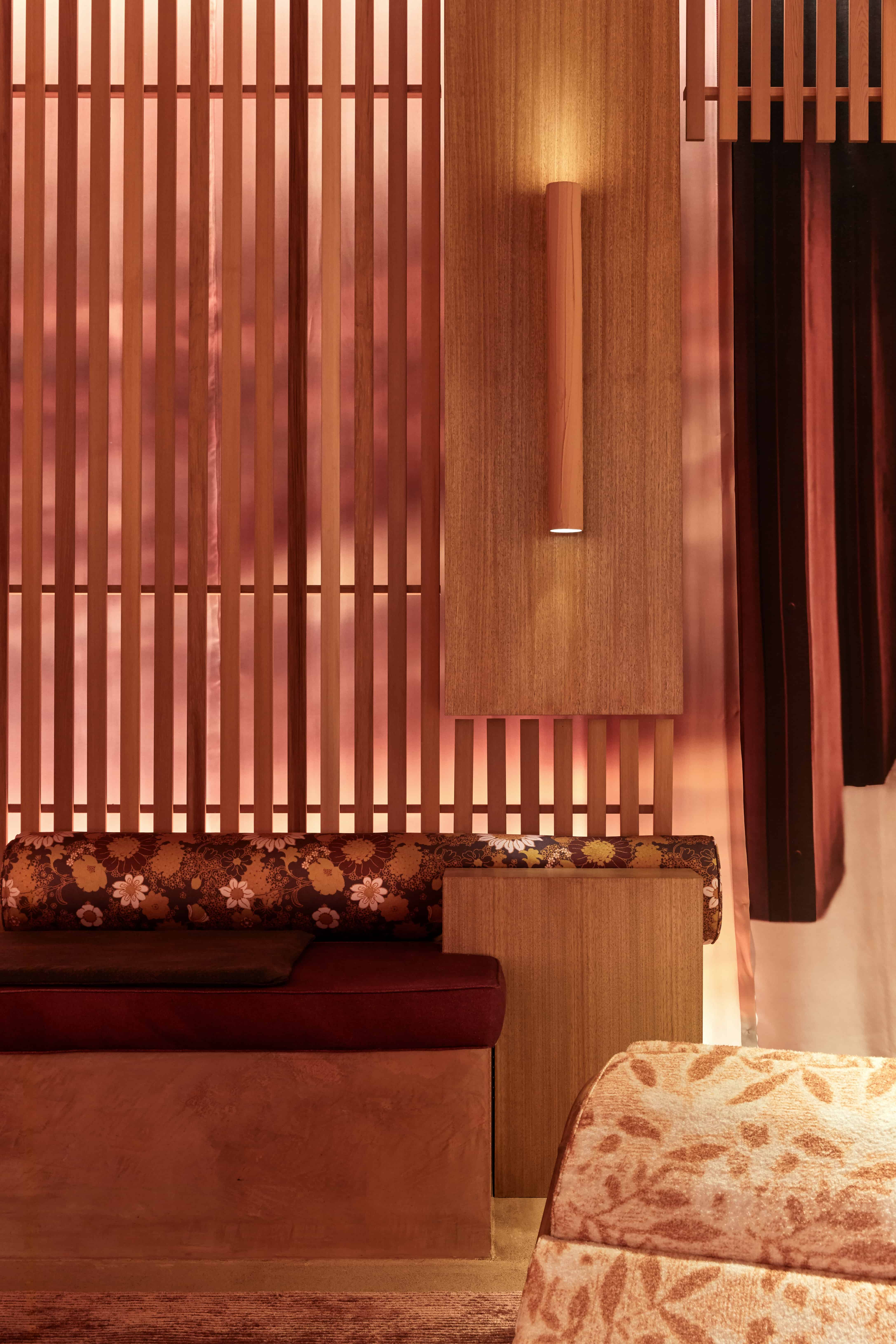 The Space Is A Series Of Contrasts, Earthy And Ground Like Elements Juxtaposed With Reflective And Air Flighted Pieces.