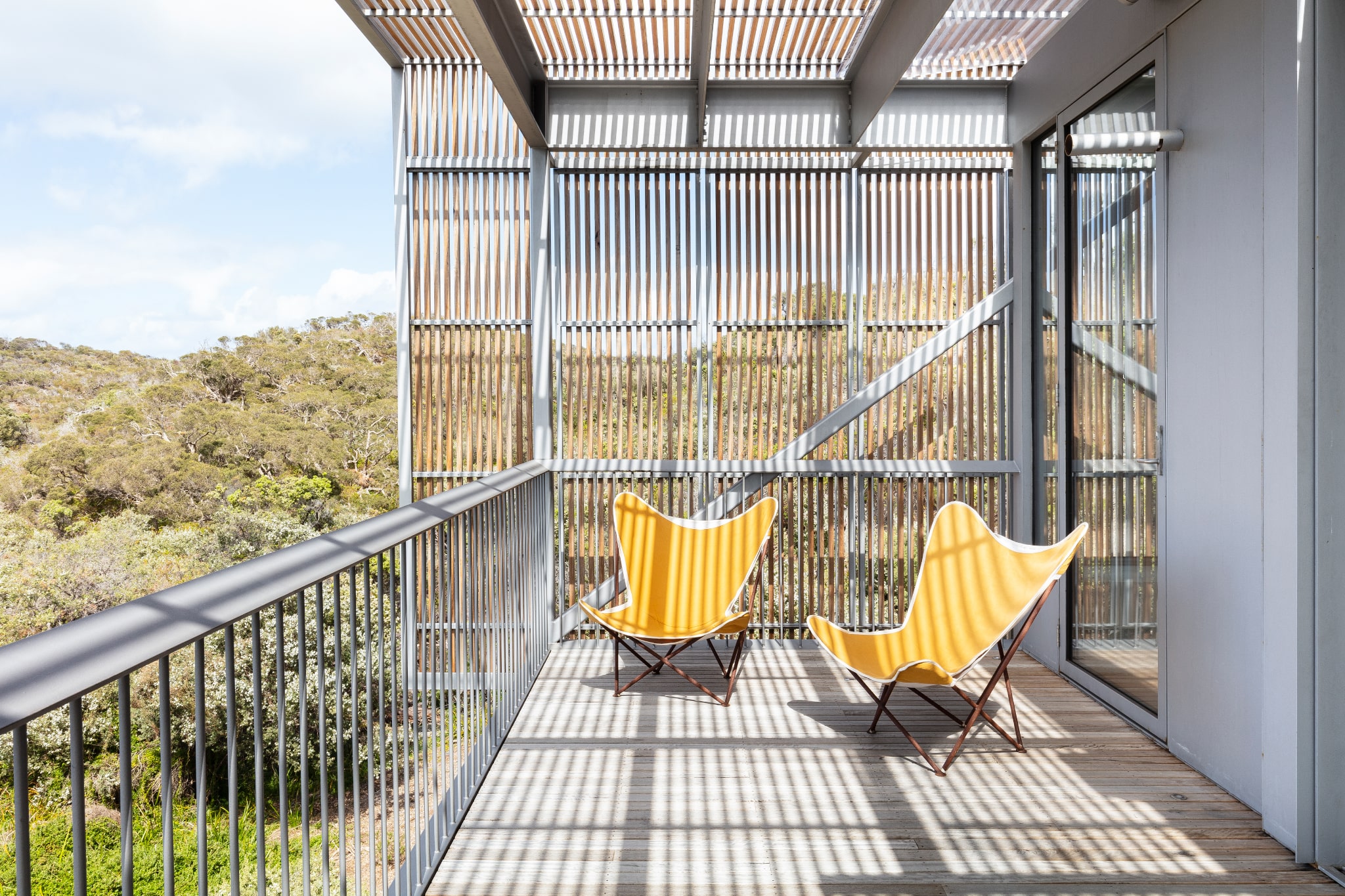 In Time The Building's Shade Skin Will Weather To Match The Grey Of The Surrounding Coastal Tea Tree As Nature Begins To Take Back