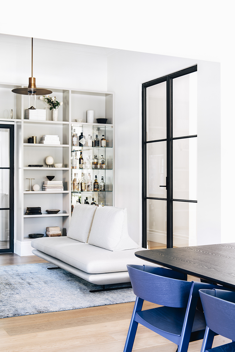 Original Timber Paneling On The Stairs Was Extended To Cover A New Bench Seat That Doubles As A Storage Box. The Original De