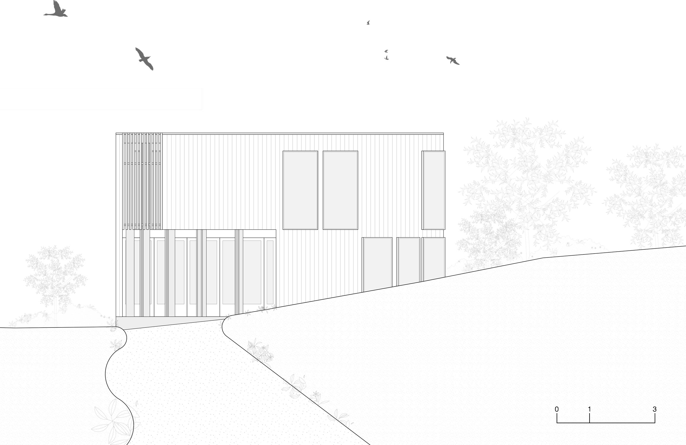 Planned To Be Open And Malleable Internally, The Focus Is Clearly On The Exterior Views And Aspect.