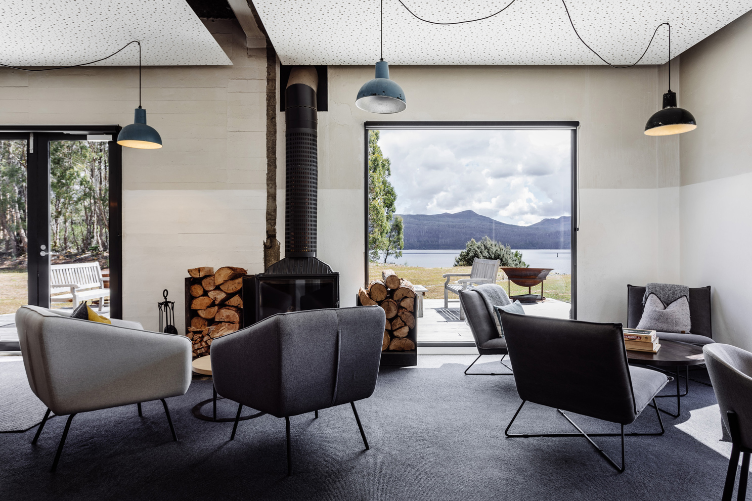 The Dappled Rocks, Painterly Bark, Tactile Moss, And The Unpredictability Of The Lake Set The Tone Of The Interior Language For The W