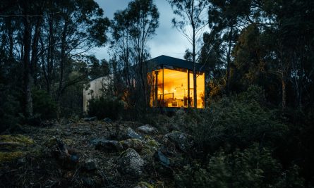 Views To The Pumphouse And Lake Beyond Emerge As One Enters The Building And Ascends The Stairs.