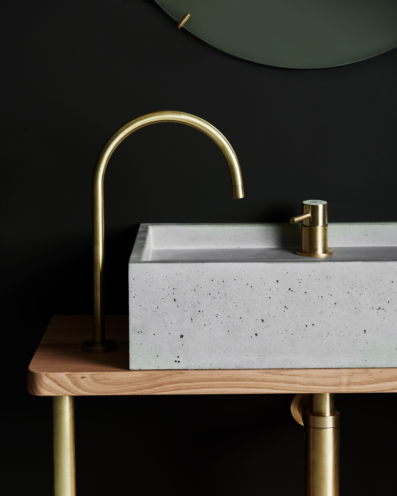 The Elle Is Wood Melbourne’s First Hob Mixer Style Tap, Designed In Three Handle Styles Of Timber, Concrete Or Marble To Compl