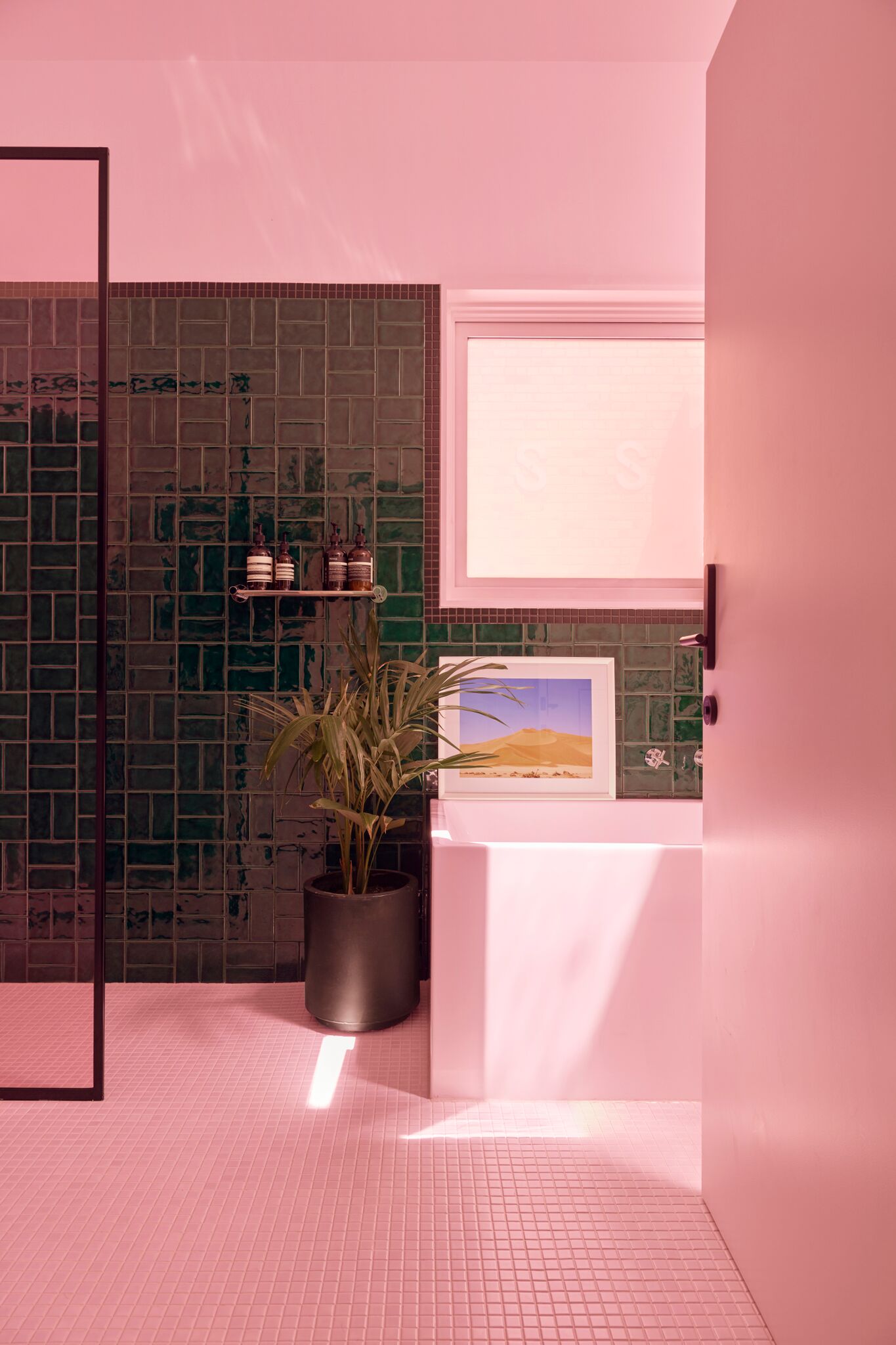 From The Curved Joinery Kitchen With Brass Benches And Herringbone Flooring To The Opulent Green Velvet Curtains And Opaque Sta