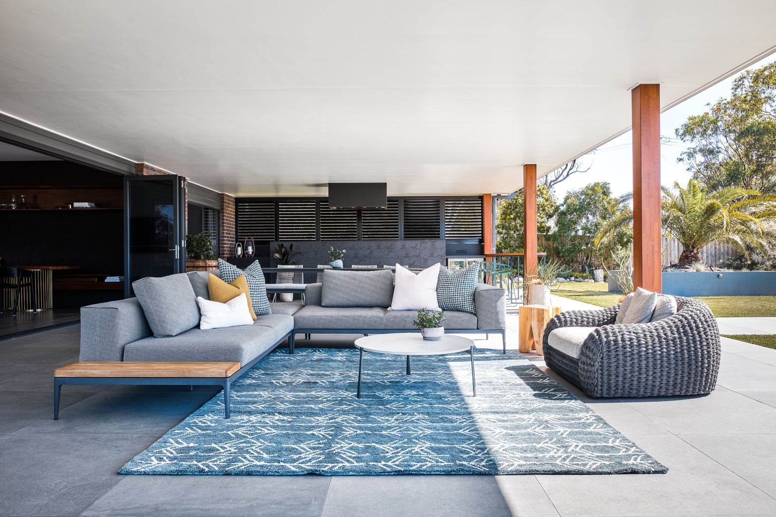 Rugs By Designer Rugs Featured Throughout The Space Are Predominantly From The Hare + Klein Collections That Draw Inspirati