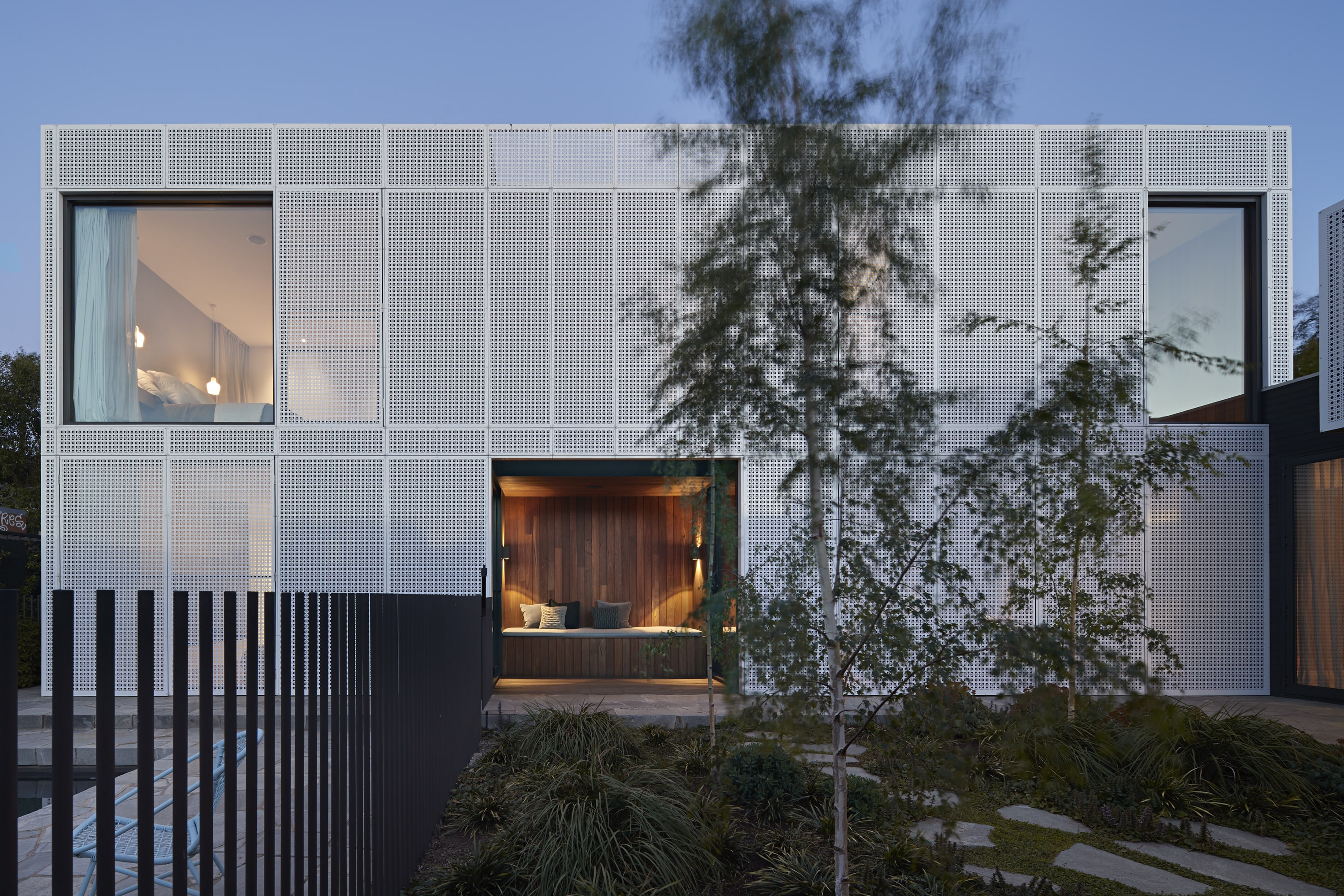 Moving Through The Home From Front To Back, The Midcentury Design Language Is Picked Up Throughout The New A