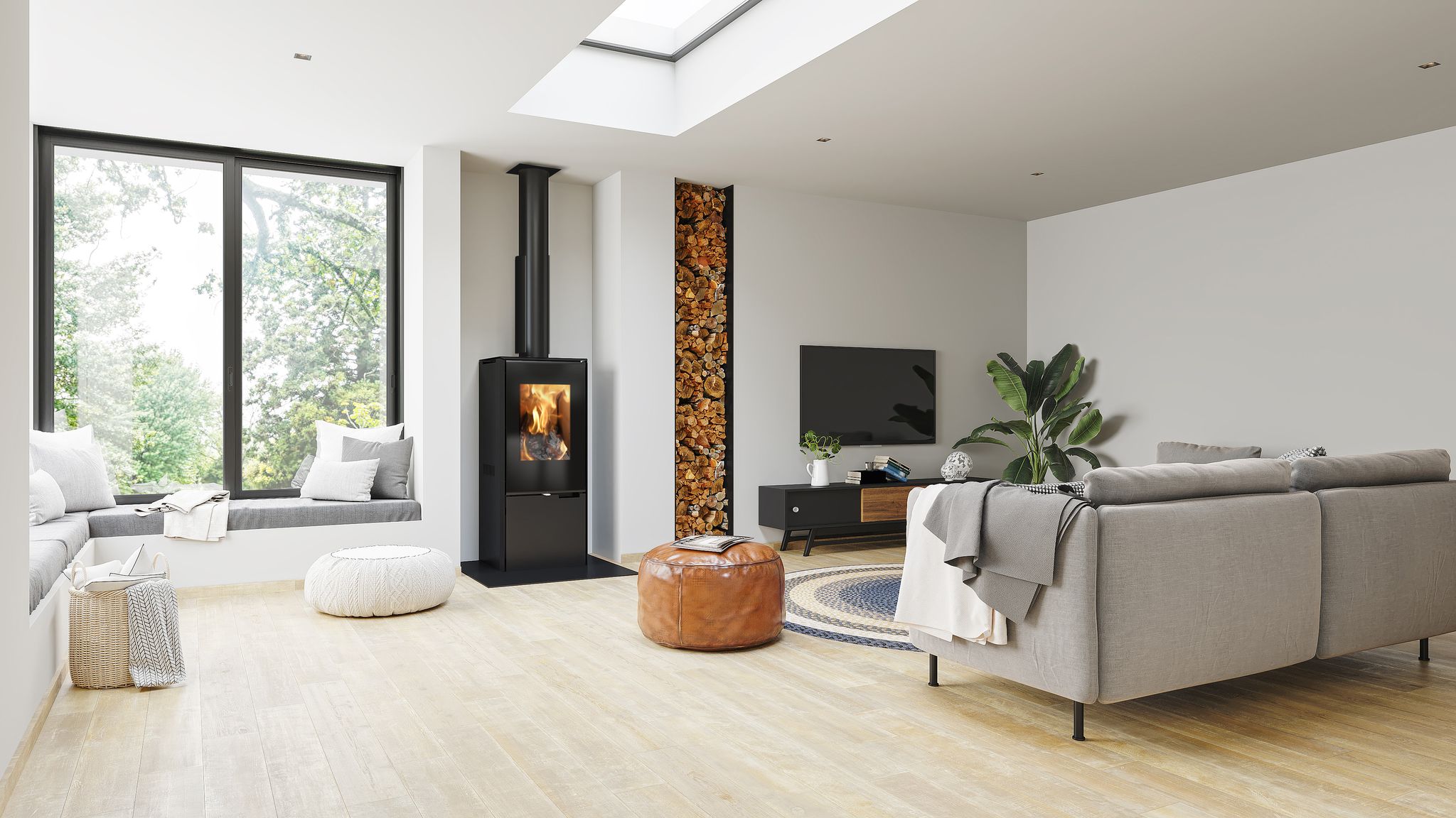 EW5000 by Escea - Outdoor Wood Cooking Fire - The Local Project