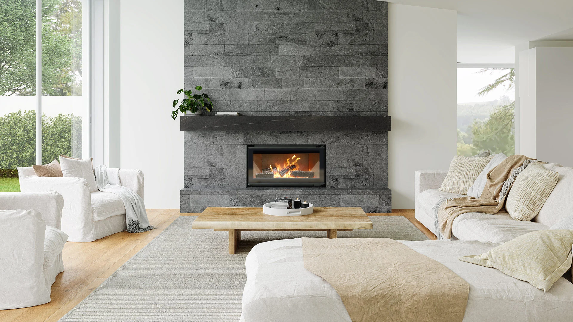 EW5000 by Escea - Outdoor Wood Cooking Fire - The Local Project