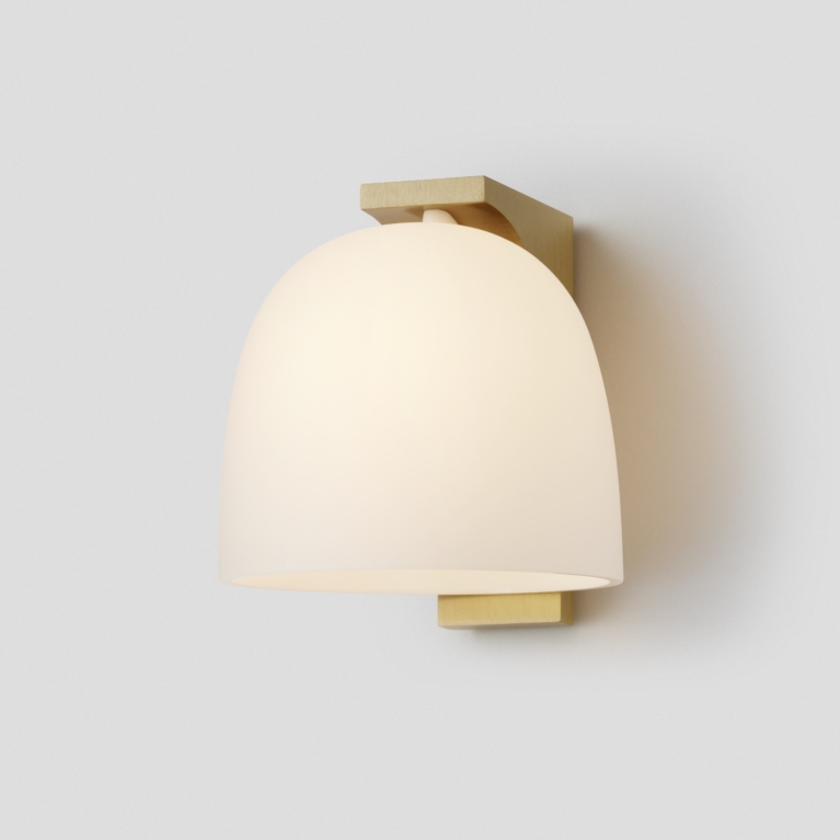Hero Articolo Studios Tubi Single Wall Sconce Brass Snow