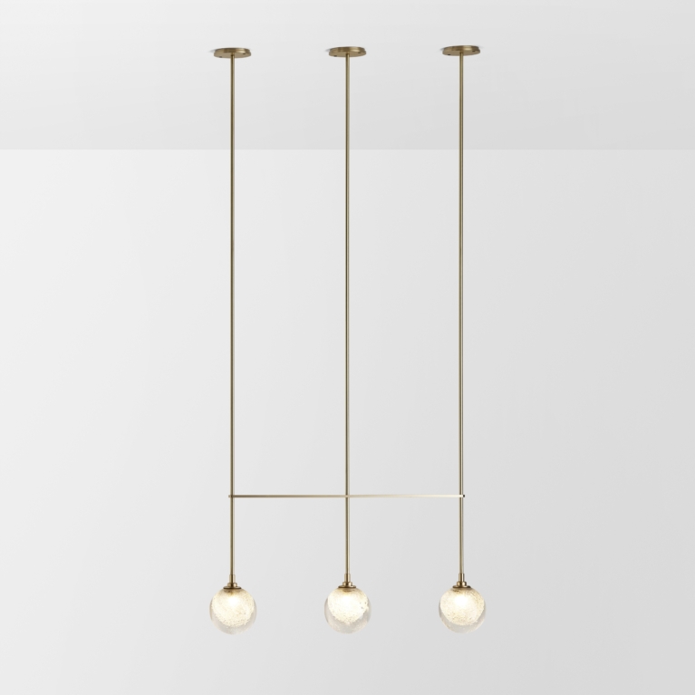 Hero Articolo Studios Fizi Pendant Triple Ball Brass On