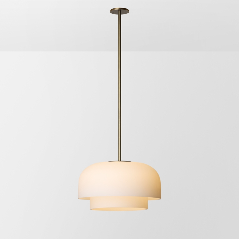 Hero Articolo Studios Rolo Xl Double Down Pendant Bronze Snow On