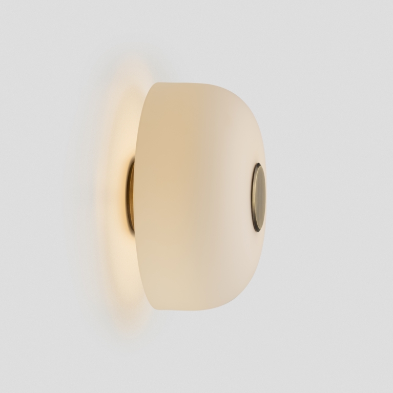 Hero Articolo Studios Rolo Large Facing Back Wall Sconce Bronze Snow On