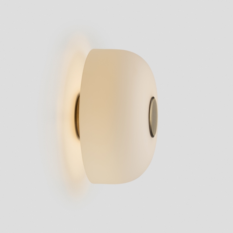 Hero Articolo Studios Rolo Large Facing Back Wall Sconce Bronze Snow On