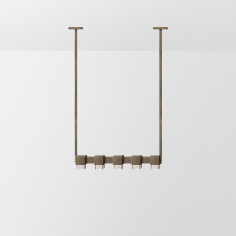 Hero Articolo Studios Cubo Pendant 5 Down Bronze Ice On