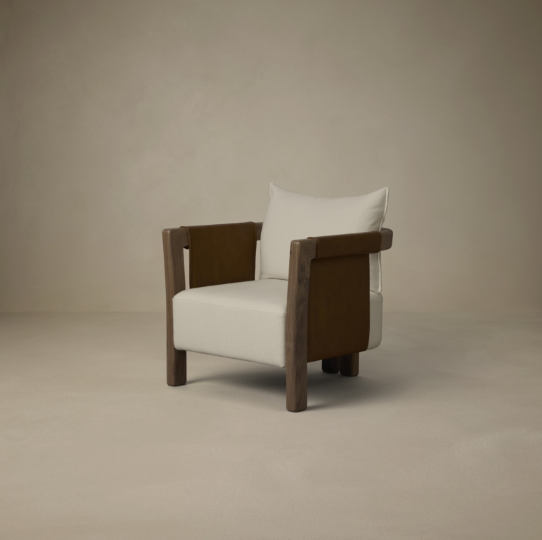 Hero Articolo Studios Saddle Arm Chair Driftwood