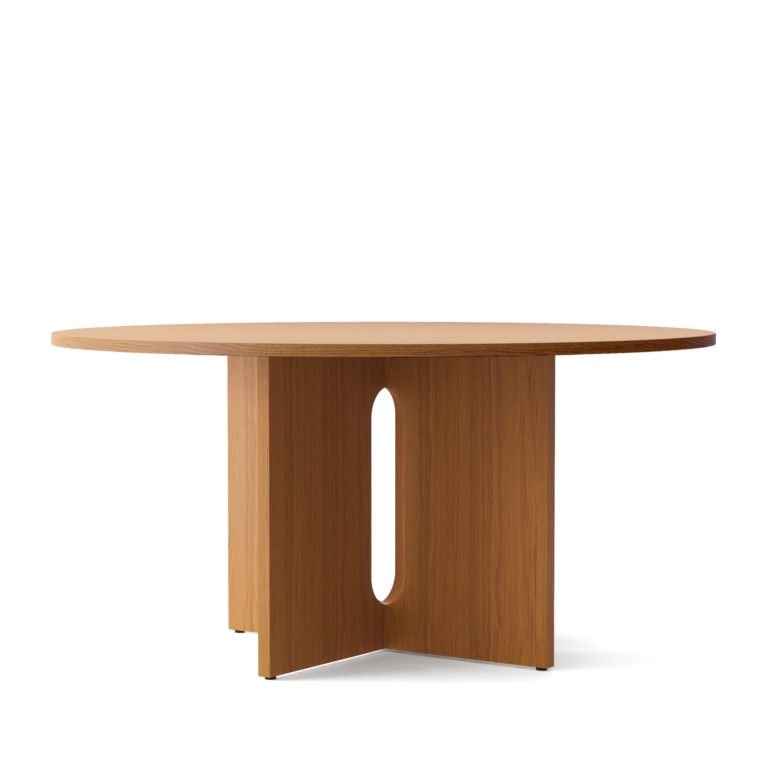 1182039 Androgyn Dining Table 150 Natural Oak Angle