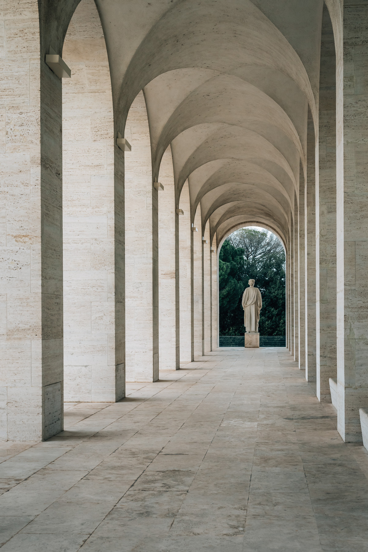 Arches At The Palazzo Della Civiltà Italiana, At Eur, Rome, It