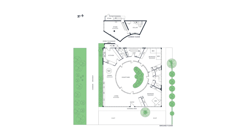 1 24 Hill St, Toorak Floorplan