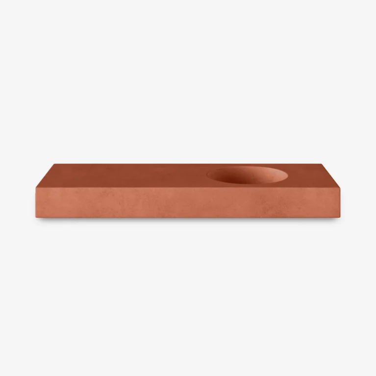 Concrete Wirli Single Terracotta Concrete Studio Front View