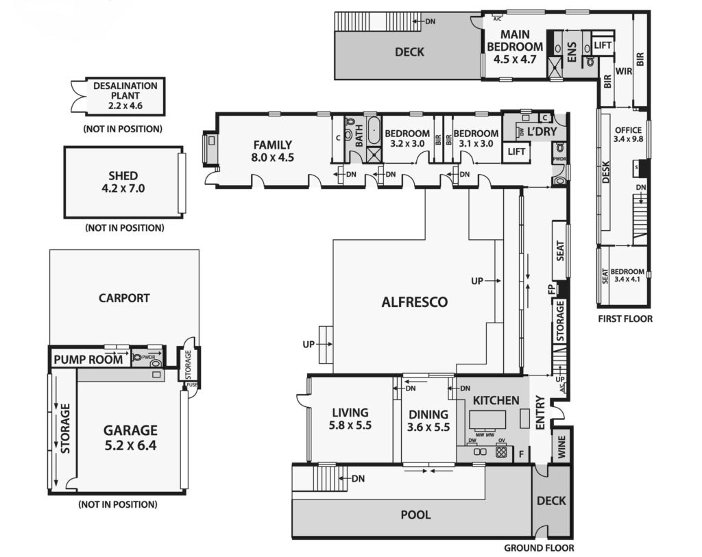 B&w Floorplan Avila Road