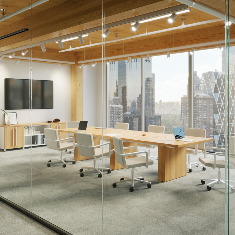 174068 Uhuru Wooden Kong Conference Oak White Opt