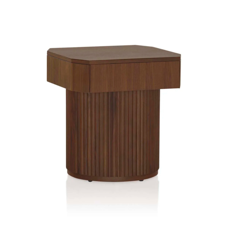 Ride Bedside Table Deep Etch