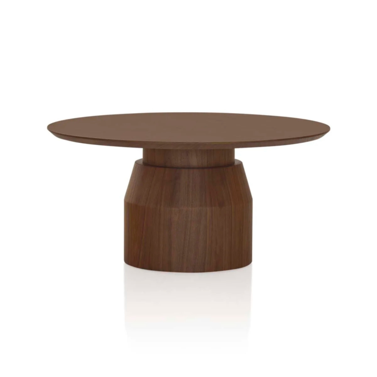Steppe Round Dining Table Deep Etch