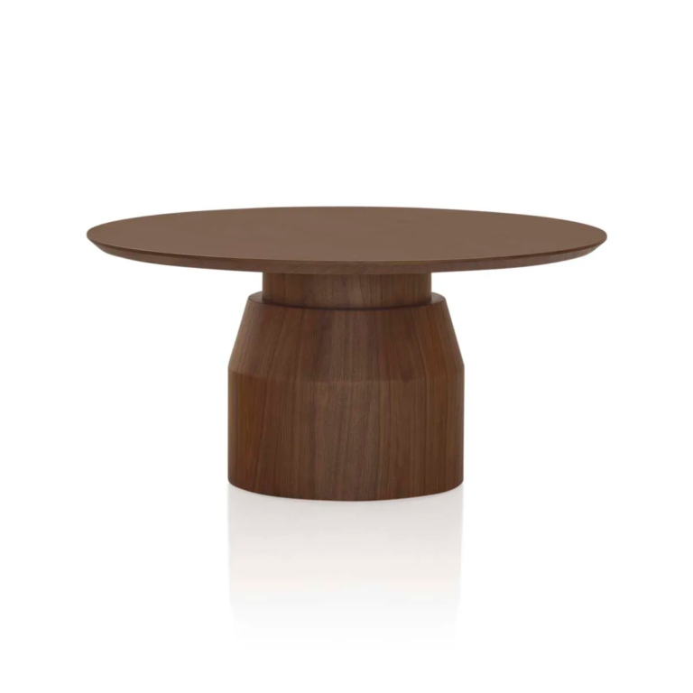 Steppe Round Dining Table Deep Etch